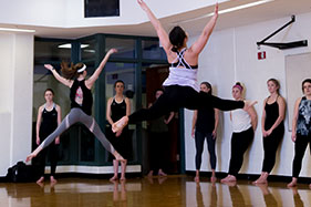 Students in dance class. Link to Gifts of Appreciated Securities