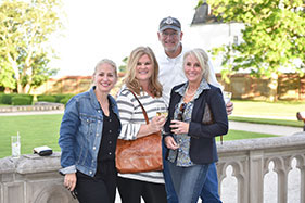 A family on campus. Link to Life Stage Gift Planner Ages 45-65 Gifts.